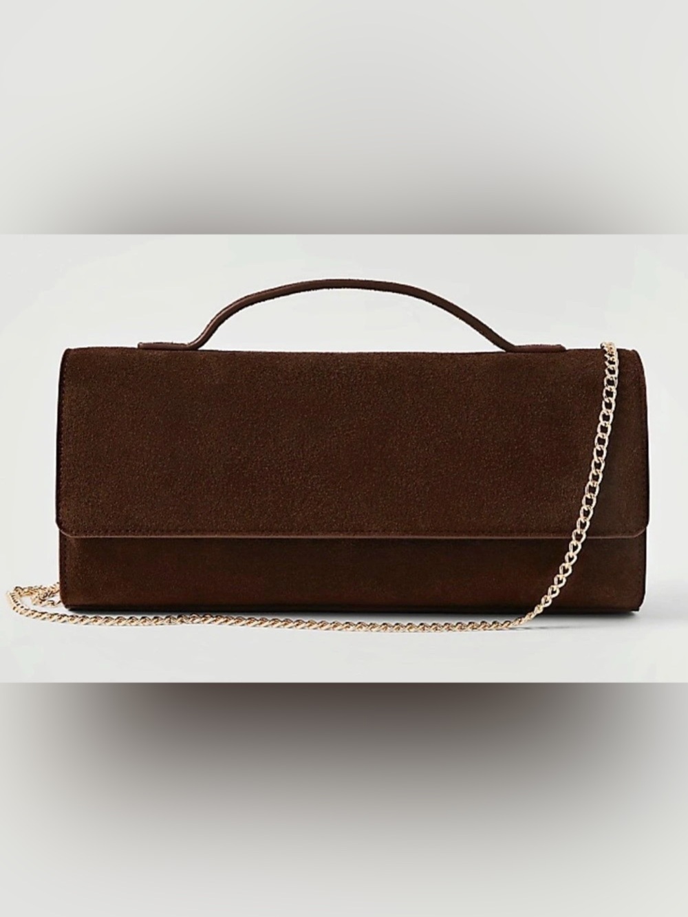 NWT Ann Taylor Suede Clutch